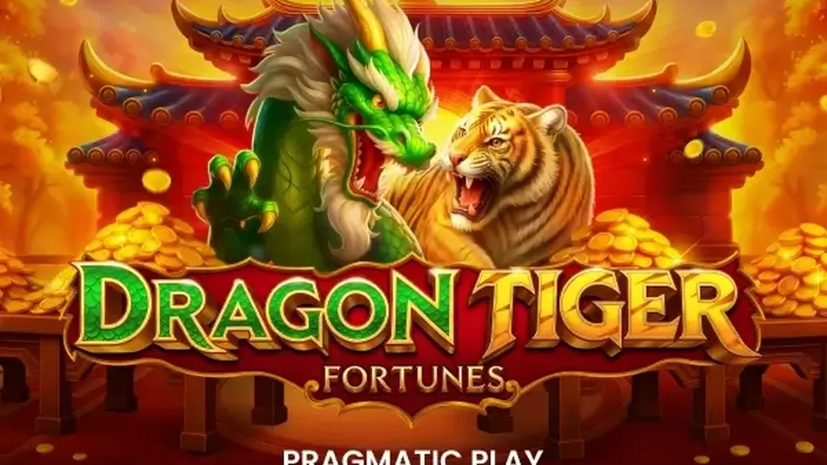 Tampilan visual slot Dragon Tiger Fortunes dengan tema Oriental yang megah